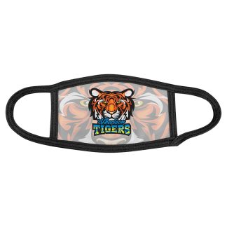 6" x 4" Child Sublimatable Face Mask with Black Trim & Ear Loops