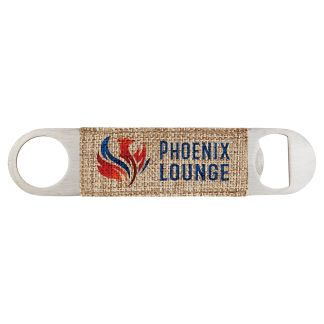 1 1/2" x 7" Sublimatable Burlap Bottle Opener