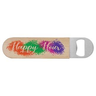 1 1/2" x 7" Sublimatable Wood Bottle Opener