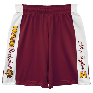 Maroon Adult Subli Tru Shorts Medium