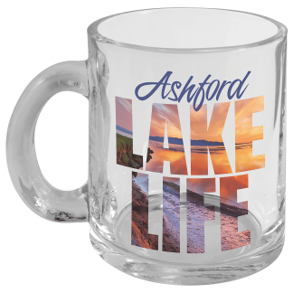 10 oz. Sublimatable Clear Glass Mug with Handle