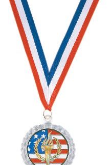 2 5/8" Clear Sculpted Ice 2" Insert Holder Medallion