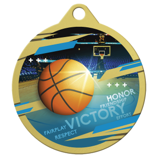 Gold 2" Inspire Basketball Medal