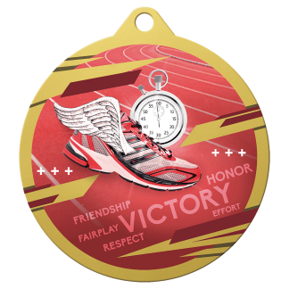 Gold 2 3/4" Inspire Track Medal
