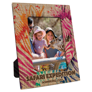5" x 7" Sublimatable Burlap Photo Frame