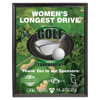 8" x 10" Unisub Sublimatable Plaque with Black Edge