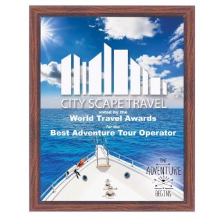 6" x 8" Unisub Sublimatable Plaque with Cherry Edge