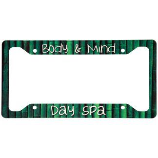 12.25" x 6.5" Gloss White Sublimatable Unisub Aluminum License Plate Frame