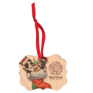 4" x 2.75" Benelux Matte Maple Unisub Sublimatable Ornament