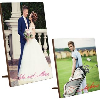 8" x 8" White Textured Kickstand Photo Panel