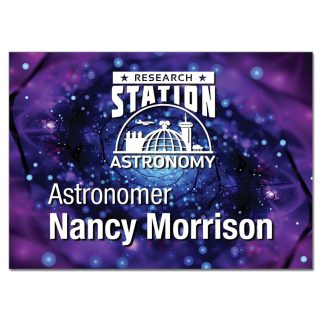 3.5" x 2.5" Gloss White Unisub Aluminum Name Badge with Square Corners