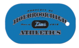 1 1/8" x 2" White Sublimatable UVSub Aluminum Dog Tag