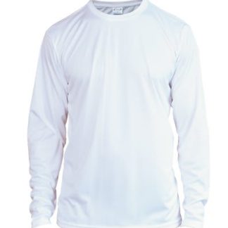3XL White Solar Performance Long Sleeve Shirt