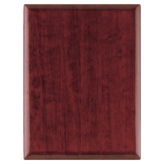 8" x 10 1/2" Airflyte Rosewood Piano Finish Plaque with Round Corners