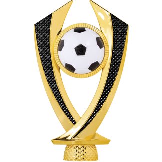 Gold/Black Soccer Falcon Trophy with Custom 2" Photo Insert
