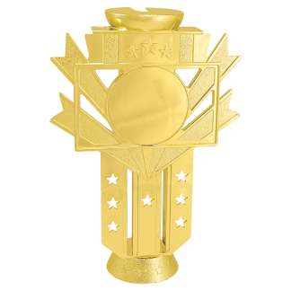 7" Gold Riser Trophy with Custom 2" Photo Insert