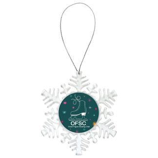Snowflake Ornament & Silver String (Insert is not included) Trophy with Custom 2" Photo Insert