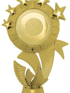 6" Star Ribbon (PH48) Trophy with Custom 2" Photo Insert