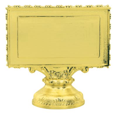 Plate for 3 1/2" x 2" Plate Trophy with Custom 2" Photo Insert