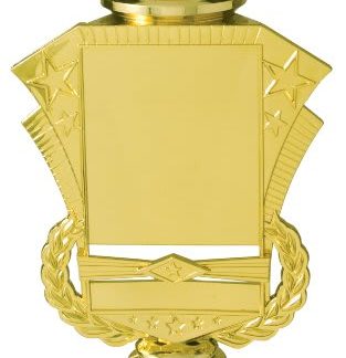 5" Rectangular Riser Trophy with Custom 2" Photo Insert