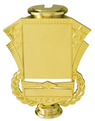 5" Rectangular Riser Trophy with Custom 2" Photo Insert