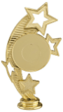 Curved Star Trophy with Custom 2" Photo Insert