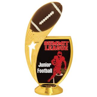 Football Sublimatable Trophy with Custom 2" Photo Insert